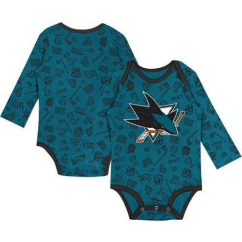 Infant Teal San Jose Sharks Dynamic Defender Long Sleeve Bodysuit, 18M