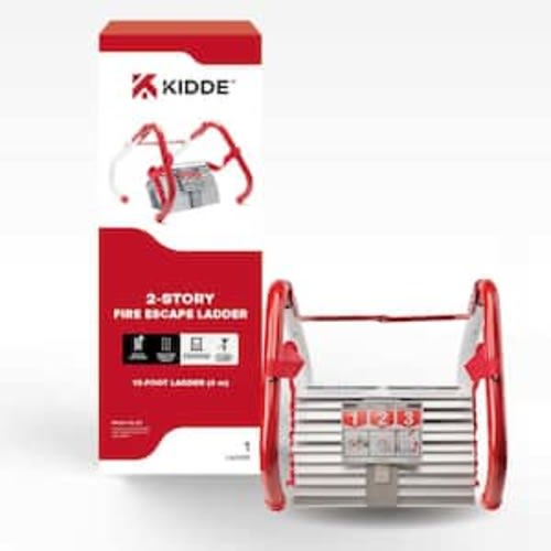 2-Story Fire Escape Ladder, 13 ft. Long, 1000 lb. Load Capacity, Tangle-Free Deployment and Quick Attach