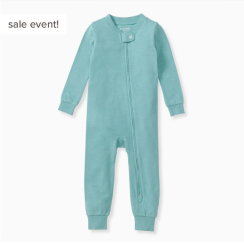 Honeysoft™ Footless Baby Sleeper - Seaglass Blue – Burt's Bees Baby