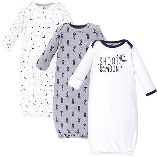 Yoga Sprout Cotton Gowns, 3 Pack