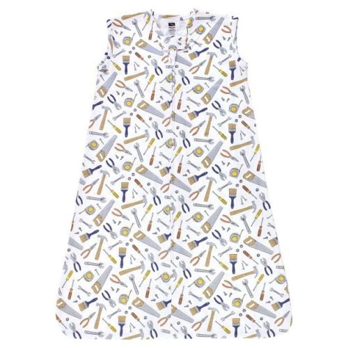Hudson Baby Cotton Sleeveless Wearable Sleeping Bag, Sack, Blanket, Construction Work, 0-6 Months