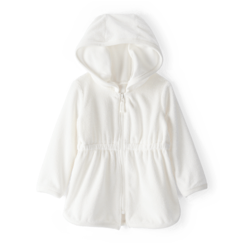 Baby Hooded Terry Cloth Swim Cover-Up Dress - White - Carter's | Carter's