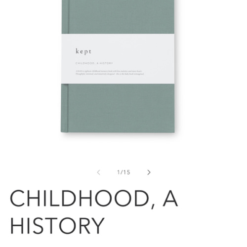 CHILDHOOD, A HISTORY