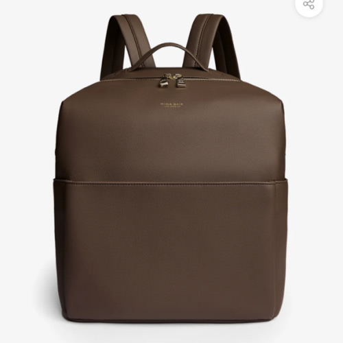 Stevie Full Backpack (Vegan) – MINA BAIE Color: Coco