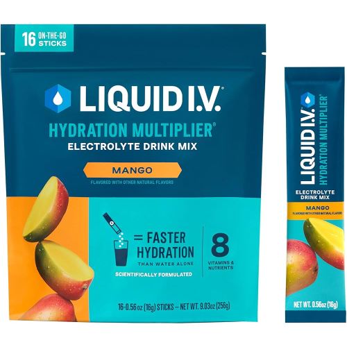 Liquid I.V.® Hydration Multiplier - Mango | Electrolyte Powder Drink Mix | 1 Pack (16 Servings)