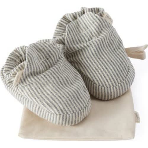 Organic Cotton Railroad Bootie, 0-3 Months