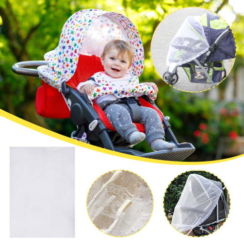 Mouliraty Baby Special Mosquito Net For Umbrella Trolley With Half Cover Mosquito Net
