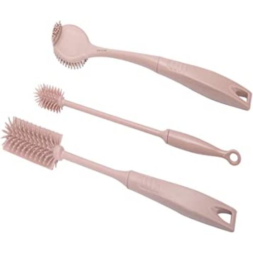 Bottle Brush Silicone Dish Brush with Handle Cleaning Set