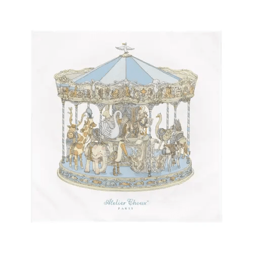 Carré – Carousel Blue - Atelier Choux