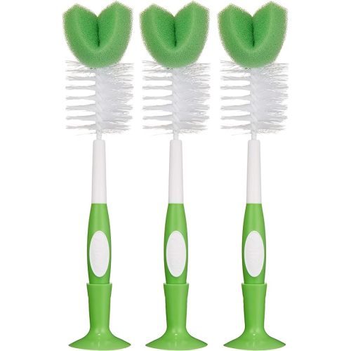 Amazon Brand - Mama Bear Bottle Brush (Pack of 3), White