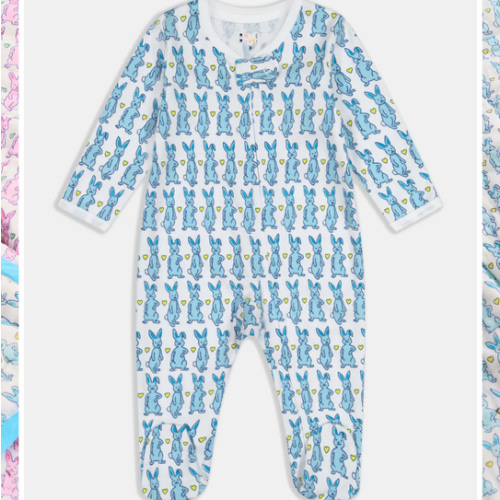 Infant Hoppy Zipper Footie