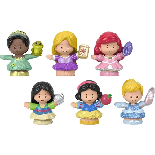 Fisher-Price Little People Toddler Toys Disney Princess Gift Set with 6 Character Figures for Preschool Pretend Play Ages 18+ Months