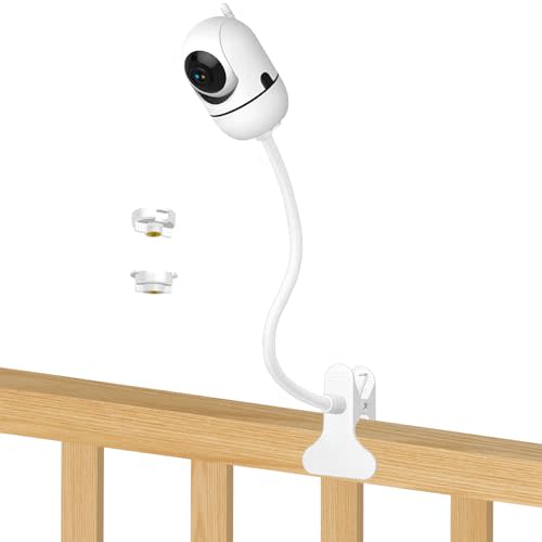 VIKOBESS Baby Monitor Mount Clip, Flexible Holder Compatible with HelloBaby HB65, HB6550, HB6550 Pro, HB66, HB6240, HB6560, HB6351, HB6558 and Other Baby Cameras with 1/4" Screw Mount