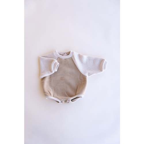 Ribbed Sleeve Sweatshirt Onesie