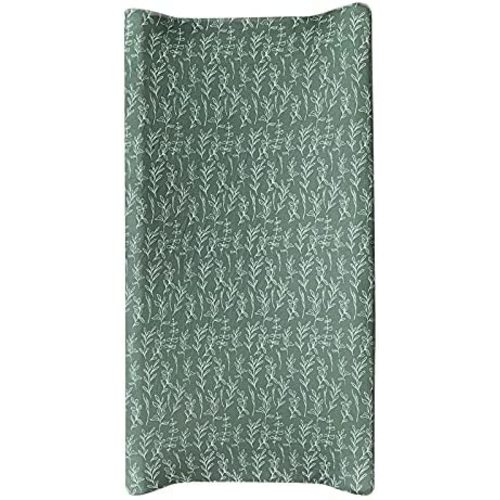 Baby Diaper Changing Pad Cover Cradle Mattress Sheets, Infant Stretchy Fabric Changing Table Cover Changing Mat Cover Baby Nursery Diaper Changing Pad Sheets (Green Sage)