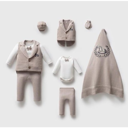 Baby Boy Coming Home Outfit Newborn Boy Coming Home Outfit Organic Baby Clothes Baby Hospital Outfit Knit Baby Clothes
