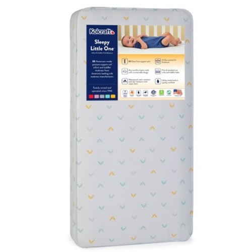 Kolcraft Sleepy Little One Crib and Toddler Mattress