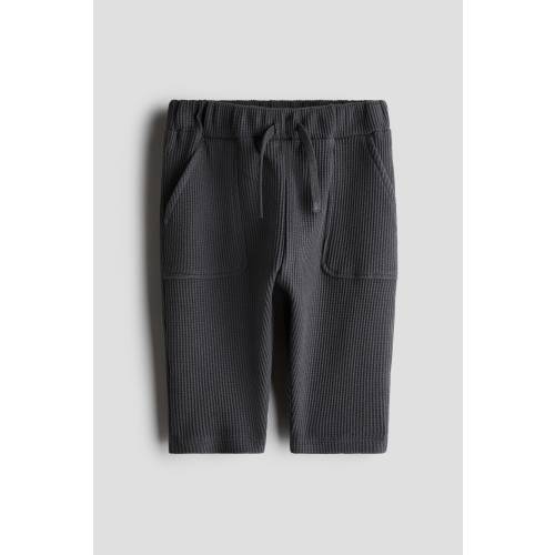 WAFFLED COTTON JOGGERS