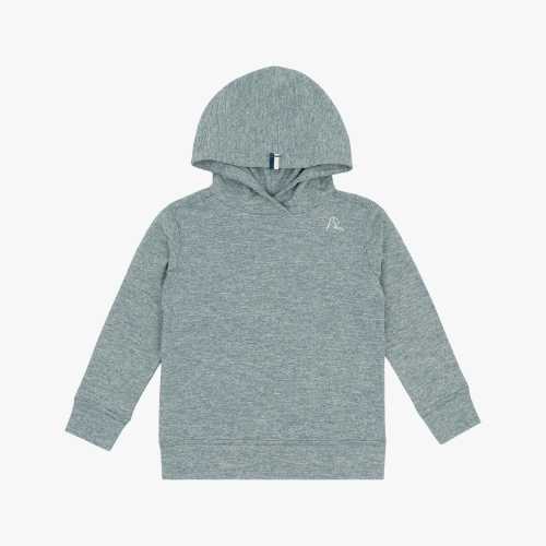 Lil' Hesi Performance Hoodie | Heather - Jungle Green/White