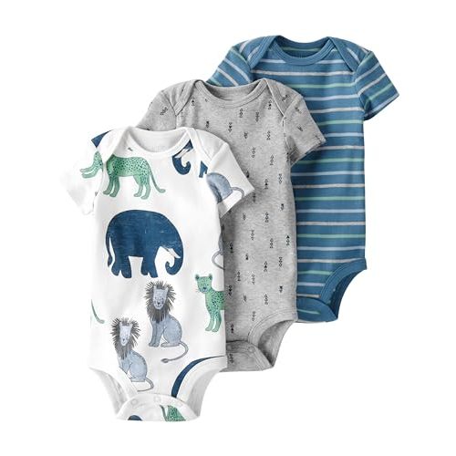 little planet by carter's unisex-baby 3-pack Short Sleeve Bodysuits Made With Organic Cotton