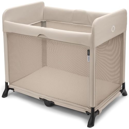 Bugaboo Stardust Playard - Portable Indoor and Outdoor - Foldable On The Go Play Yard - 1 Second Unfold (Taupe)