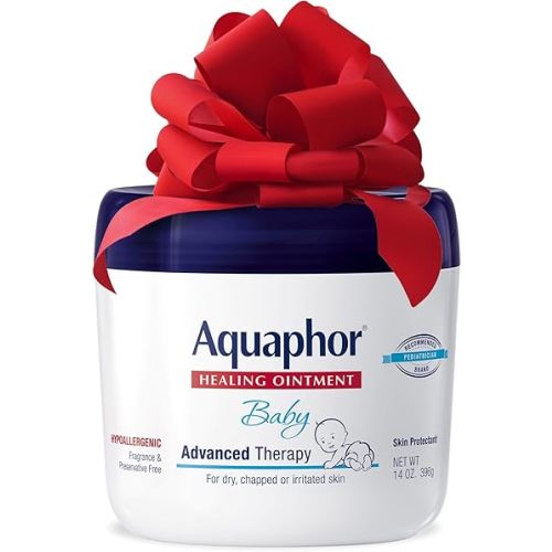 Aquaphor Baby Healing Ointment Advanced Therapy Skin Protectant for Chapped or Dry Skin, Drool Rash and Diaper Rash Ointment, 14 Oz Jar