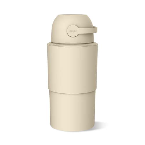 Pure Magic Diaper Pail, Heka Large, Patented Odor-Stop System, Collaspible, Use Any Garbage Bag, Beige - Walmart.ca