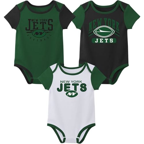 Outerstuff NFL Teams Newborn Baby and Infant Short Sleeve Bodysuit Variety 3-Pack (0-18m)