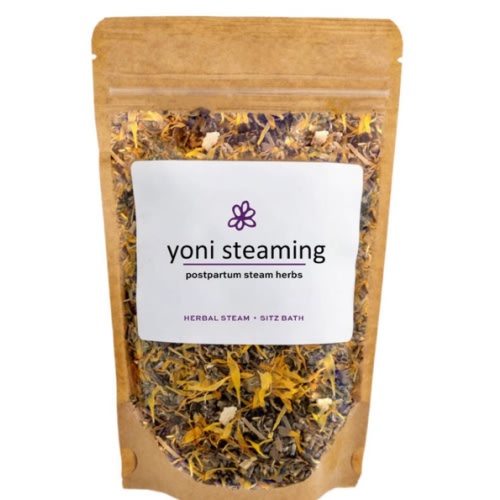 Postpartum Yoni Steaming Herbs & Soothing Sitz Bath Soak For Birth Recovery | Natural Remedy For Healing Perineal Tissues, Hemorrhoids, Episiotomies | 100% Organic Vaginal Steam Herbs | 2-3 Steams