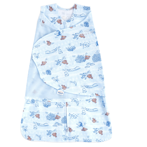 Blue Finding Nemo Newborn Swaddle | HALO