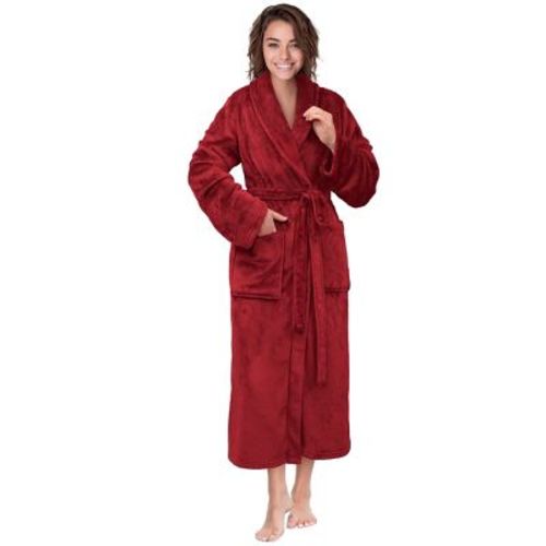 PAVILIA Womens Robe Fleece Plush Soft, Fluffy Fuzzy Cozy Warm Lightweight Bathrobe, Shower Spa House Long
