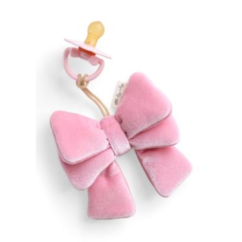 Bitzy Pal™ Bow Push Lovey and Pacifier
