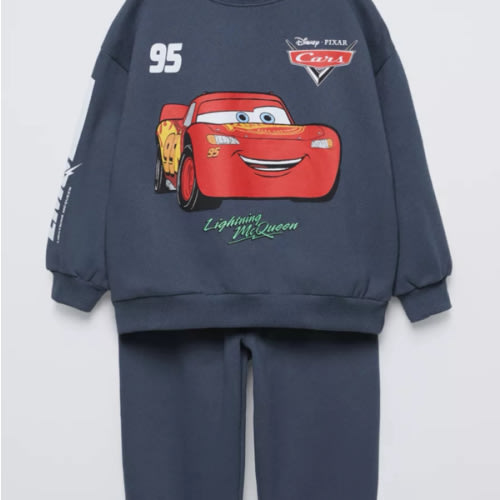 CARS LIGHTNING MCQUEEN © DISNEY SWEATSHIRT AND JOGGERS MATCHING SET - Blue | ZARA United States