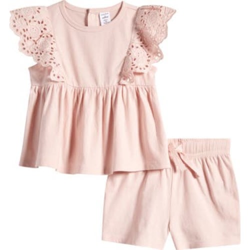 Flutter Knit Top & Shorts Set, 3 M