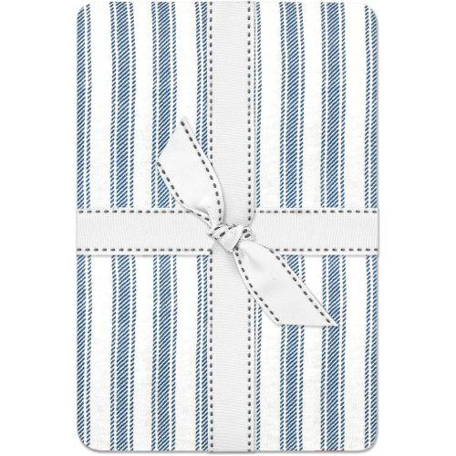 Butterblu Frankie Fitted Crib Sheet 100% Organic Cotton for Baby & Toddler Mattress, Breathable for Boys & Girls, Haberdashery, One Size
