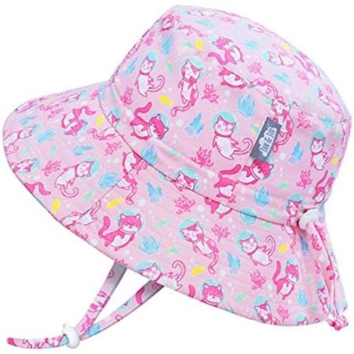 JAN & JUL Girls' Adjustable Water Resistant Bucket Sun-hat 50+ UPF