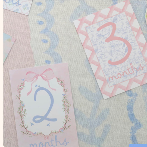 Monthly Milestone Cards | Preppy Heirloom
