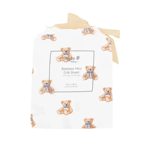 Mini Crib Sheet in Teddy Bear