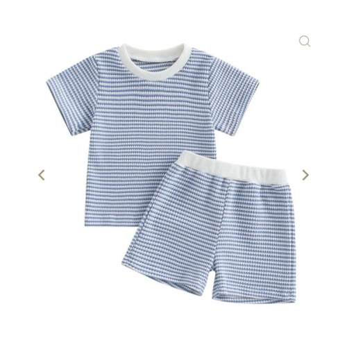 Striped Waffle Set