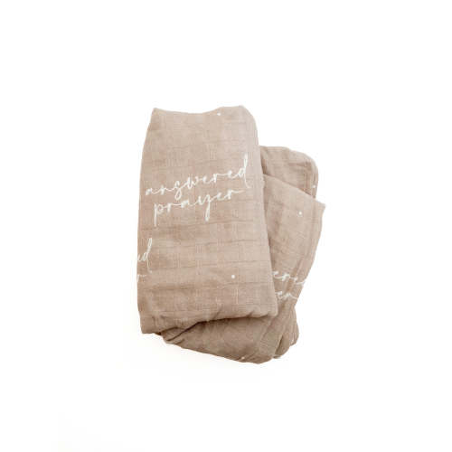 Answered Prayer Swaddle Blanket – OUR HOUSE ABOVE