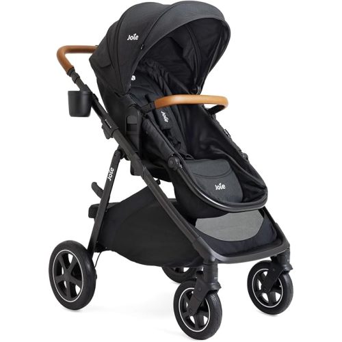 Joie Baby Ginger DLX Stroller, 4-in-1 All-Terrain Pramette Stroller (Shale)