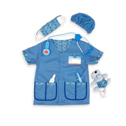 Melissa & Doug Veterinarian Role Play Costume Dress-Up 9pc Set