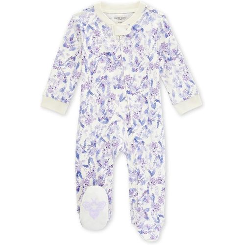 3 months: Amazon.com: Burt's Bees Baby Baby Girls' Sleep and Play Pajamas, 100% Organic Cotton One-Piece Romper Jumpsuit Zip Front Pjs: Clothing, Shoes & Jewelry