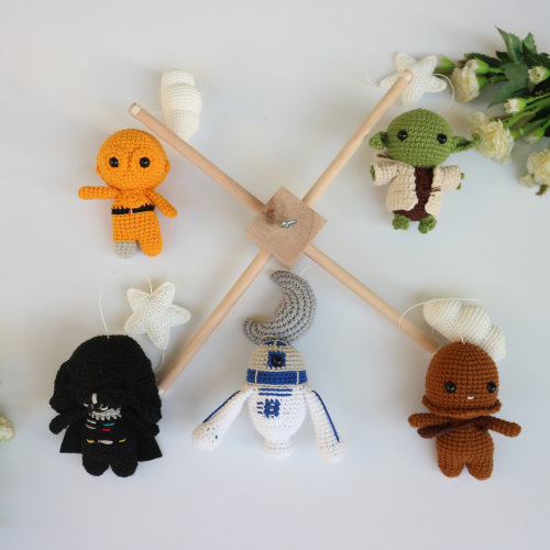 Space mobile Crochet, Crochet Doll Amigurumi Galaxy mobile , Christmas gift