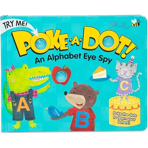 Melissa & Doug Children's Book - Poke-a-Dot: An Alphabet Eye Spy (Board Book with Buttons to Pop) - FSC Certified