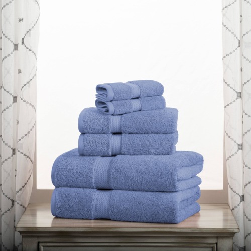 Superior Egyptian Cotton Pile Heavyweight 6-Piece Towel Set
