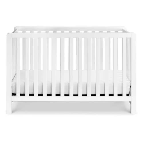 DaVinci Baby Colby 4-in-1 Low-Profile Convertible Crib + Mattress (White)