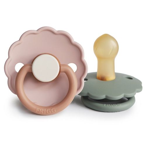 FRIGG Daisy Natural Rubber Pacifier 2-Pack - 0-6M