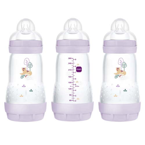 MAM Easy Start Anti Colic Bottle 9oz, 3 PK Girl
