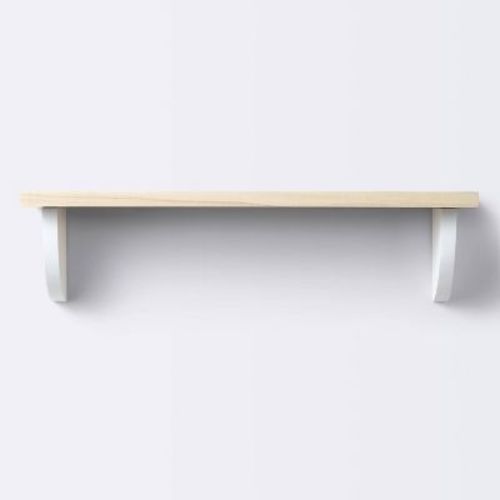 Half Moon Dots And Dash Pattern Decorative Wall Shelf - Natural White - Cloud Island™